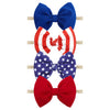 Yanjie 4Th Of July Flag Baby Nylon Headbands Bows Red Blue White Star Spangled Hairbands Bows Hair Accessories For Newborns Todd