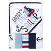 Baby Hooded Towel And Washcloth Set For Infants, Boys And Girls 6-12 Months (Daddy'S Sailor)