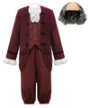 Relibeauty Boys Ben Franklin Costume Kids With Wig 140
