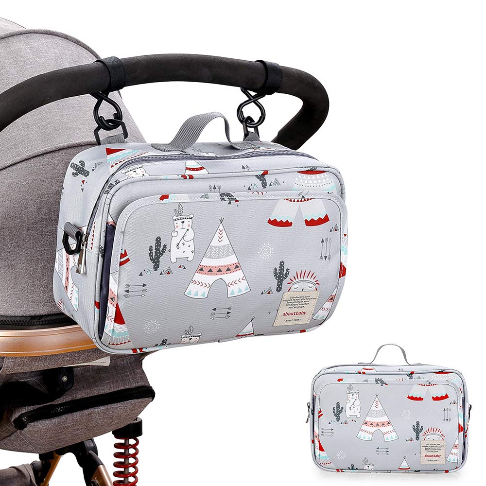 Momigo Baby Diaper Caddy Bag - Diaper Caddy Tote Baby Stroller Bag Nursery Storage Bin For Diapers, Wipes & Toys Mini Diaper Bag