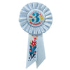 My 3Rd Birthday Rosette In Blue