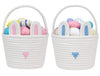 CubesLand Baby s First Easter Basket Set - 2-Piece Empty Bunny Buckets with Ears for Easter Egg Hunt, Boys & Girls, Babies & To