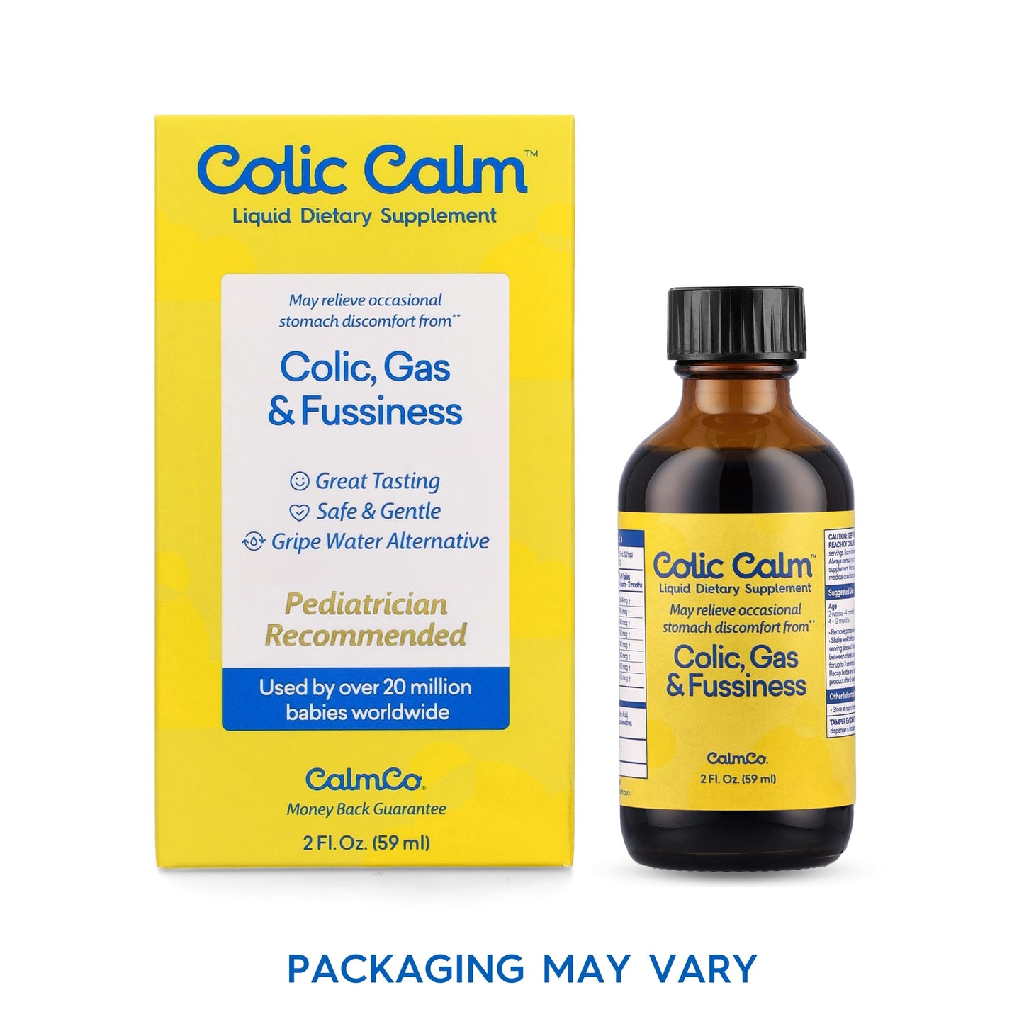 Colic Calm Gripe Water, Colic & Infant Gas Relief Drops, 2 Ounce