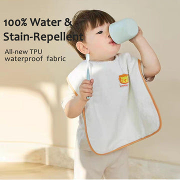 Hwieccogts 6 Pack Bibs For Girls Boys, Full Coverage Toddler Bibs Absorbent, Large Bibs For Toddler 1-6 Years