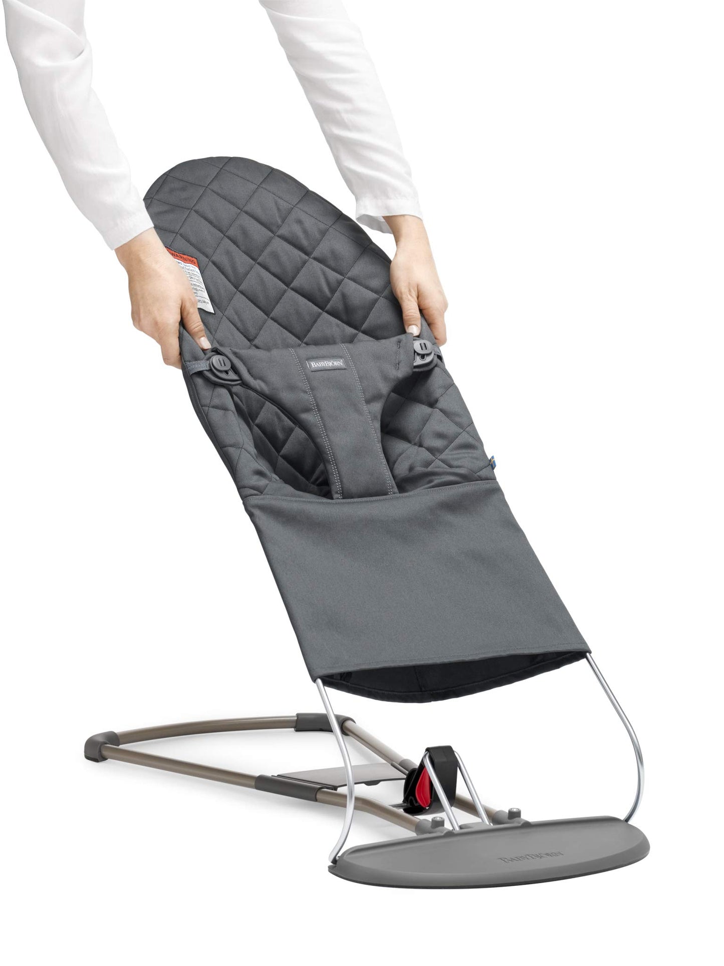 Babybjrn Babybjorn Fabric Seat For Bouncer, Anthracite, Cotton, Anthracite, 1 Count (Pack Of 1)