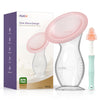 Nuliie Silicone Manual Breast Pump With Leak-Proof Lid & Suction Cup, 4Oz/120Ml Bpa-Free, Wearable Hand Pump Breastmilk, Breast