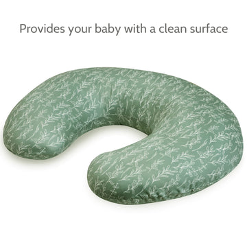 Hnhuaming Green Sage Nursing Pillow Cover, Breastfeeding Pillow Slipcover For Baby Girls/Boys, Soft Snug Fits On Newborn Feeding