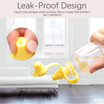 Silicone Spill-Proof Water Bottle Spout, Standard 28Mm Water Bottle Cap, 4-Pcs