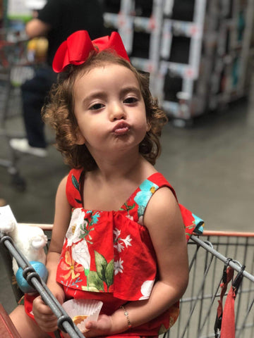 Oaoleer Big Hair Bows For Girls 12 Pcs 6' Red Grosgrain Ribbon Large Boutique Bow Alligator Clips Hair Accessories For Toddlers