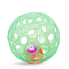 B. toys- B. baby- Sensory LightUp Baby Rattle- Textured Ball with Holes - Glowing Lights & Rattle - Infants, Babies - Grab n Glo