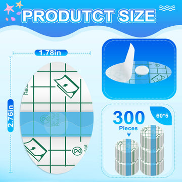 Teling 300 Pcs Ear Covers For Shower Waterproof Protector Newborn Stickers Disposable Cotton Ball Baby Baby Shower Ear Covers Fo