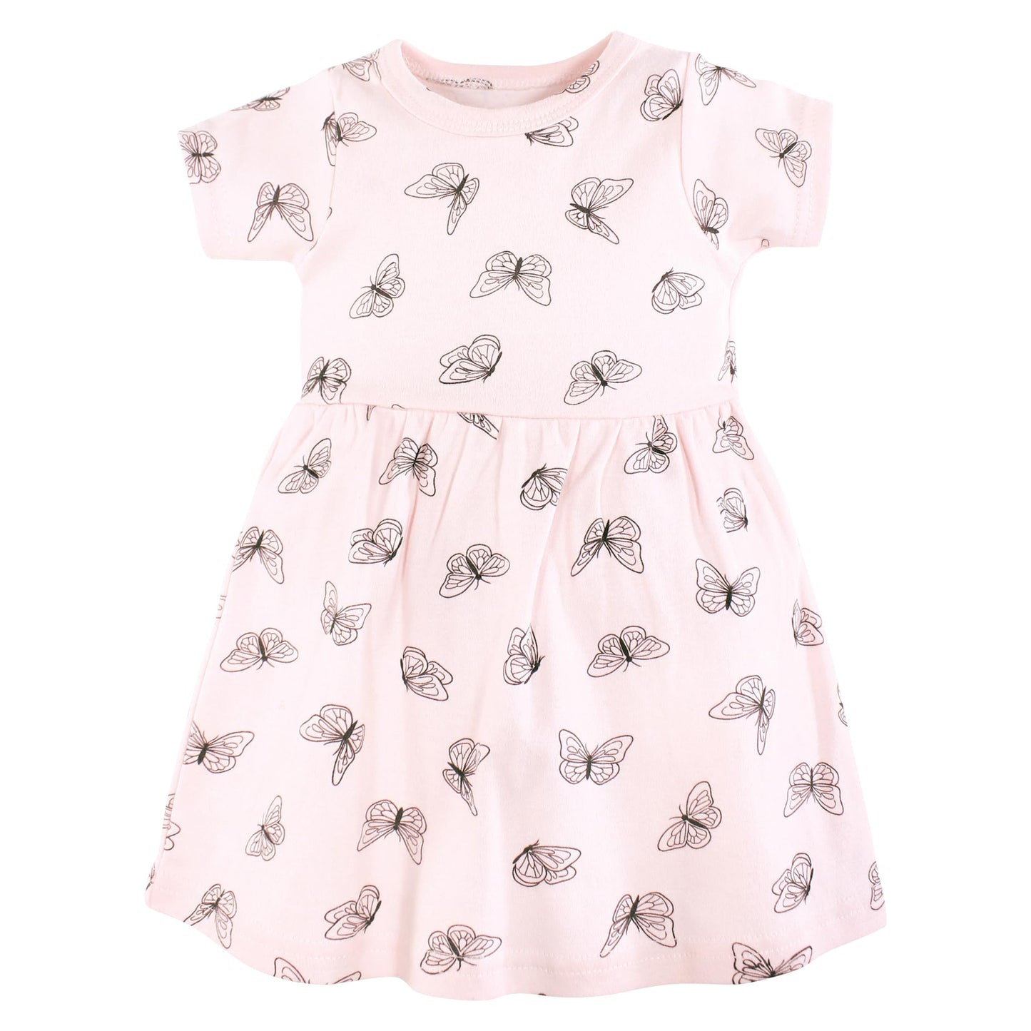 Hudson Baby Baby Girls Cotton Dresses, Modern Botanical, 3-6M (M)