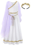 Relibeauty Kids Greek Goddess Gostume Girls With Headband,6-7/130