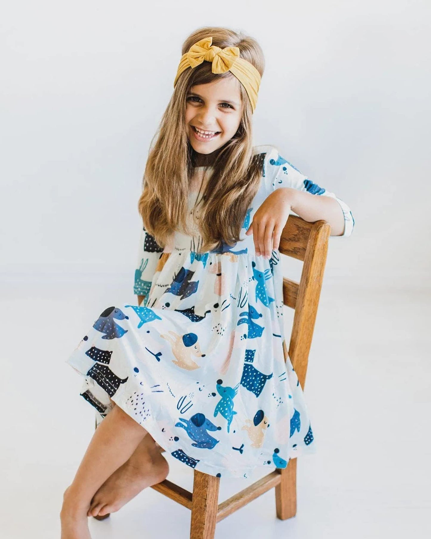 Jollybows 3Pcs Baby Nylon Headbands Hairbands Hair Bow Elastics For Baby Girls Newborn Infant Toddlers Kids (3-Yellow+Orange+Bur