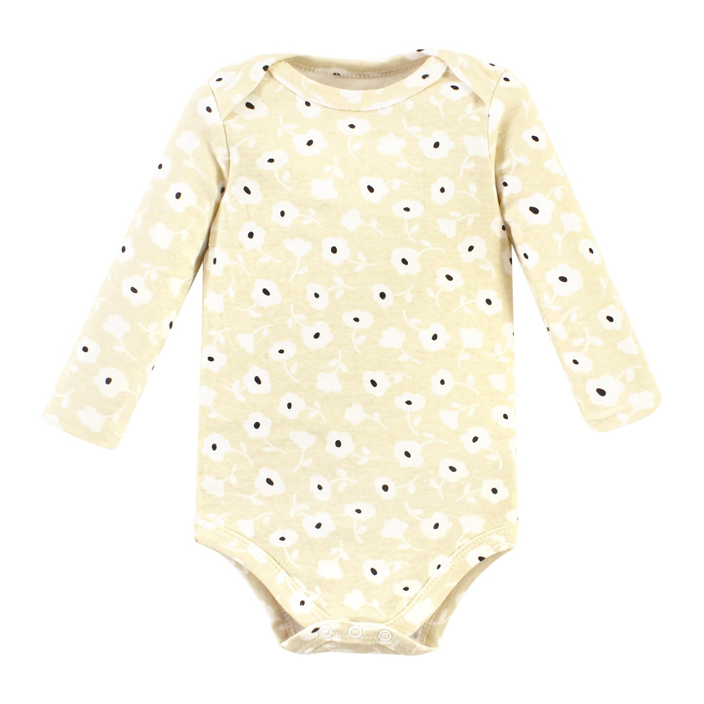 Hudson Baby Unisex Baby Cotton Long-Sleeve Bodysuits, Cinnamon Hearts 5 Pack, 18-24 Months