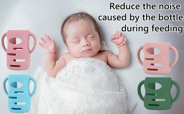 Frezonika 3 Pack Silicone Sleeves Compatible With Dr Brown Wide-Neck Glass Baby Bottles 5Oz, 9Oz, 100% Silicone Handles For Sipp