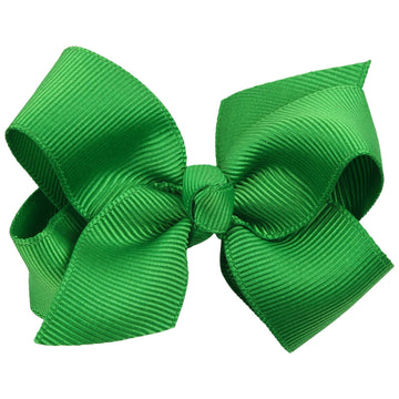 Zoonai 3 Inch Baby Girl Hair Bows Boutique Hair Clip Teens Toddlers Hairpin Headwear - Set Of 2 (Green)