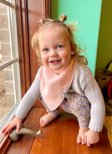 Diapersquad'S 10-Pack Baby Bibs For Drooling And Teething, Bibs For Boys, Baby Girl - Solid Cotton Baby Drool Bibs (Pastel - 100