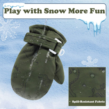 Sarfel Toddler Gloves Ages 2-4 Toddler Waterproof Mittens For Toddler Boys Toddler Mittens Waterproof Toddler Winter Gloves 4T