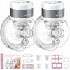 Saglve Wearable Breast Pump ABP-1506, Strong Suction Hand Free Double Electric Breast Pumps with 3 Modes & 9 Levels LED Display