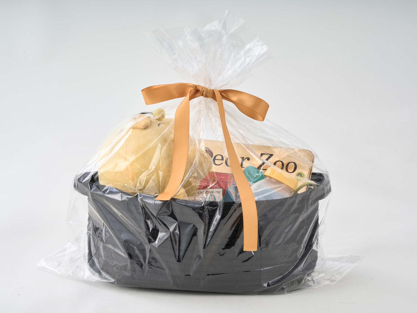 Gift Basket With Wrap Bag & Ribbon - Empty Small Woven Basket (12'X8'X5'), Cute Decorative Storage For Baby Showers, Toys, Mo