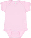 Rabbit Skins Baby Soft Short-Sleeve Bodysuit (4400) Pink, 18 Months