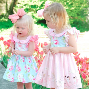 Oaoleer 2Pcs 6Inch Hair Bows Clips, Pink Layered Grosgrain Ribbon Bows Hair Alligator Clips Hair Barrettes For Baby Girls Infant