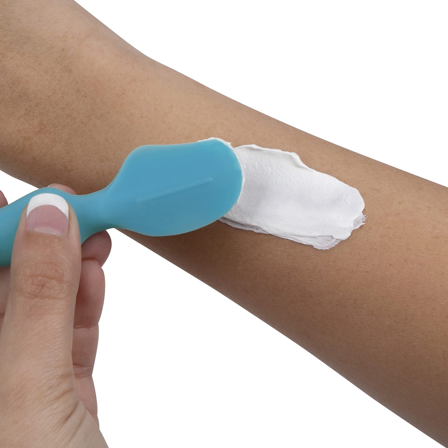 Dr. Talbot'S Diaper Cream Brush For Babies - Diaper Rash Cream Applicator With Suction Base And Hygienic Case - Full Size - Aqua