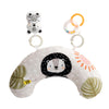 Taf Toys Ergonomic Tummy Time Cushion With Teether And Rattle - Soft And Supportive Baby Cushion For Enhanced Motor Skills Devel