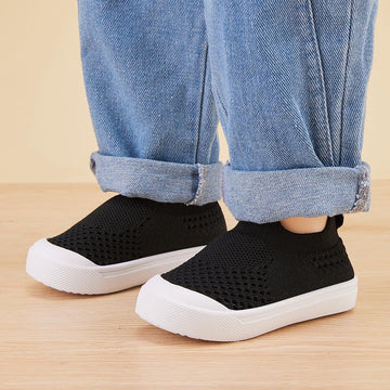 Baby Walking Shoes First Boy Girl Walker Infant Sock Tennis Mesh Sock Tennis Mesh Sneakers Breathable 6 9 12 18 24 Months Black