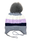 Gajraj Baby BoyS And Baby GirlS Woollen Knitted Earflap Cap (1 Year 3 Years) (Grey)
