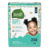 Seventh Generation 34219Ct Free & Clear Baby Wipes, Refill, Unscented, White, 256/Pk, 3 Pk/Ct