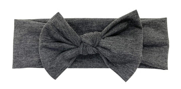 Babygiz Baby Girl Headbands-Infant,Toddler Cotton Handmade Hairbands With Bows Child Hair Accessories (Dark Gray)