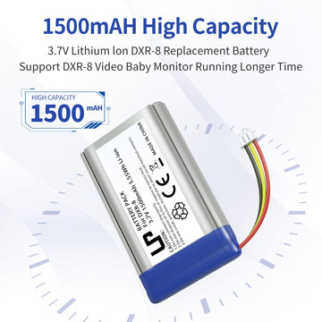 Lp Replacement Battery For Infant Optics Dxr-8 Baby Monitor Unit, 1-Pack 3.7V 1500Mah Lithium Ion Rechargeable Battery(Not For D