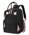 LORADI 18 Pockets Large Diaper Bag Backpack with 4 Insulated Pockets and Stroller Clips, Baby Shower Essentials (Black, Large)