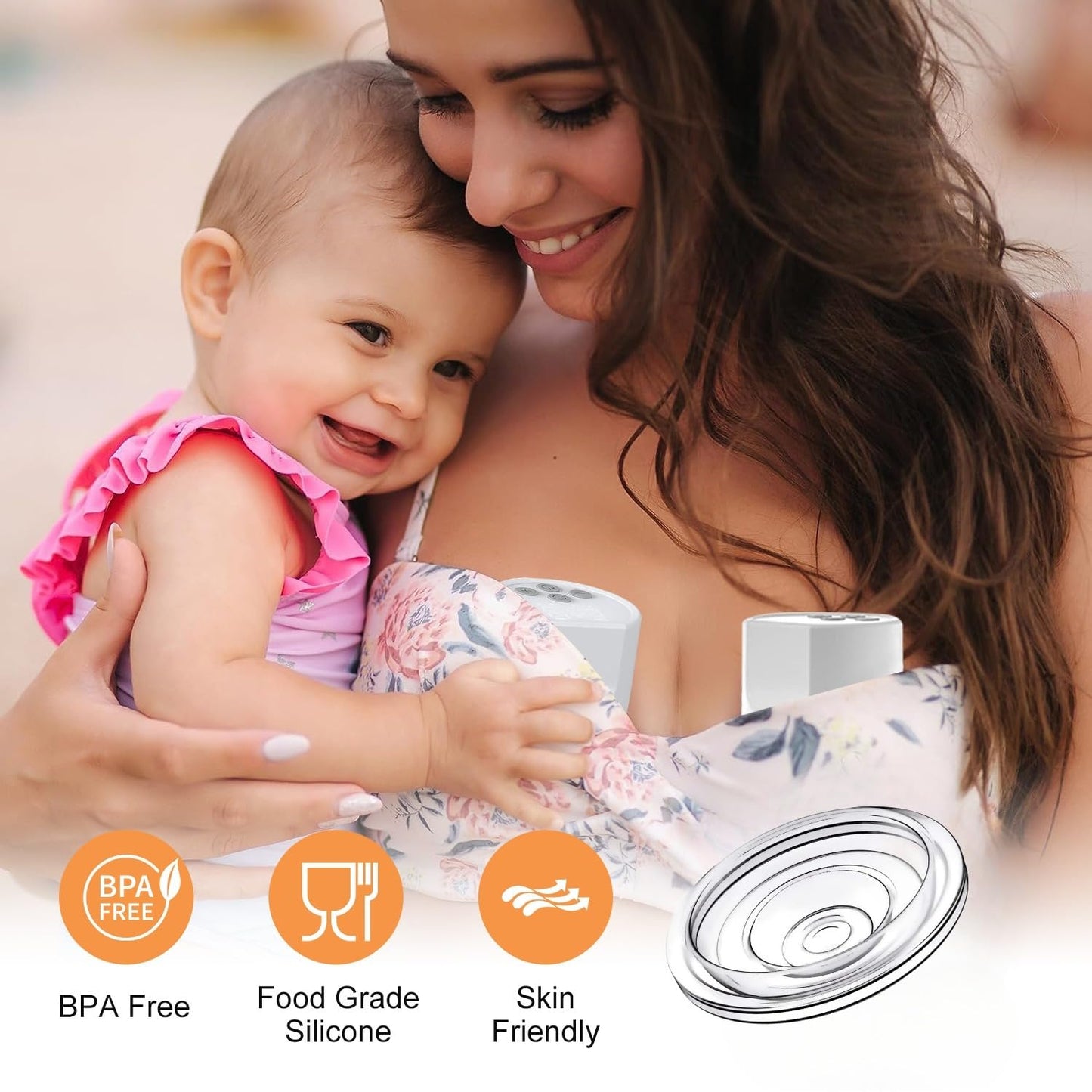 Jimowang Silicone Diaphragm 6Pc Compatible With Momcozy S12 Pro/S9 Pro Hands-Free Breast Pump Wearable,S9/S10/12 Breast Pump Rep