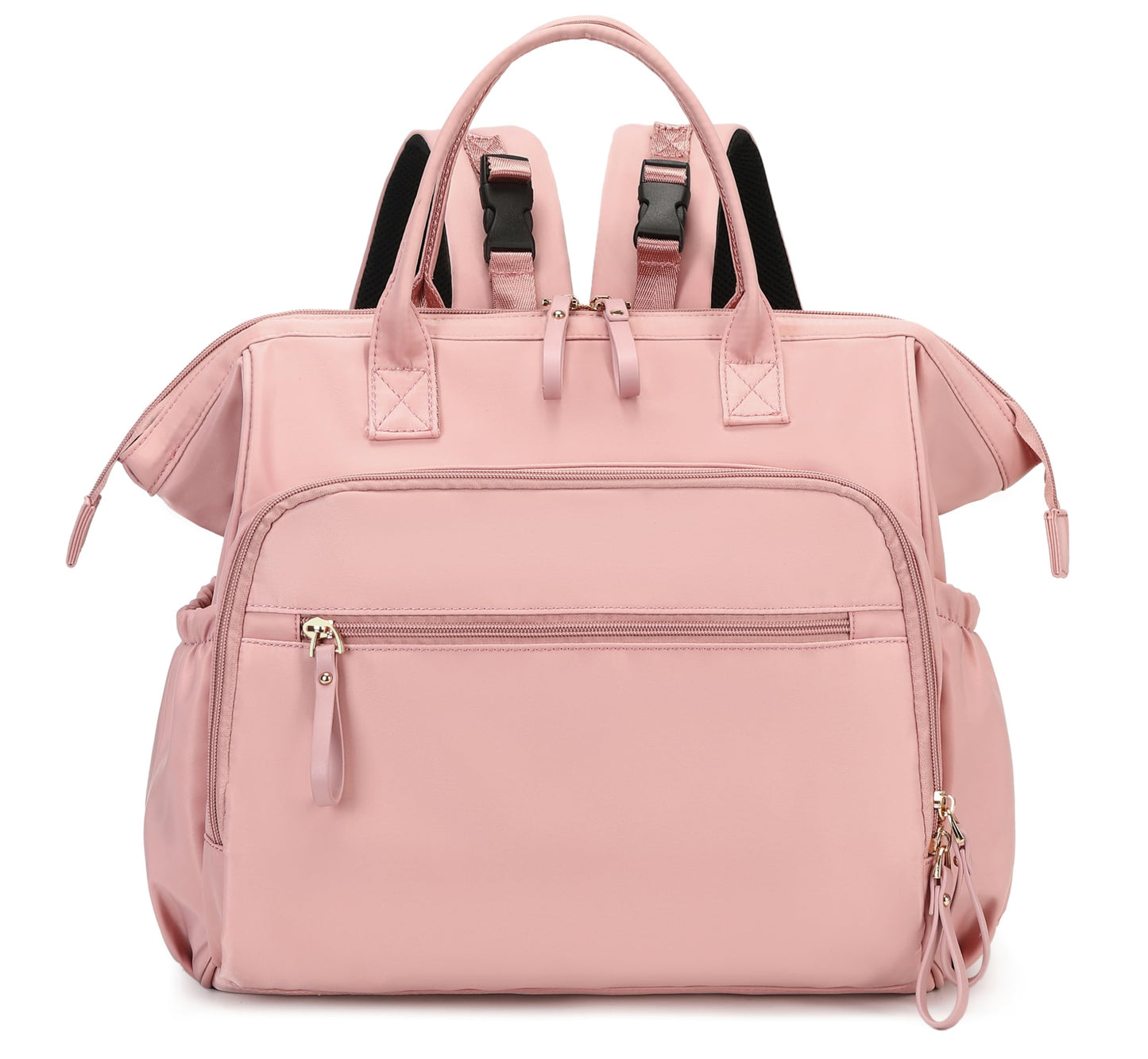 LORADI Large Diaper Bag Tote, 14 Pockets Stylish Baby Bag with Stroller Clips and 3 Insulated Pockets, Baby Shower Essentials(Pi