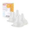 Pigeon Silicone Nipple (S) With Latch-On Line, Natural Feel, 1+ Months, 4 Counts