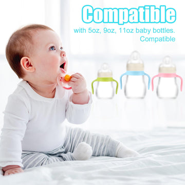 4Pcs Baby Bottle Handles Compatible With Mam Bottles, Bottle Holder For Baby Feeding Bottle Accessories For Baby Teaching Baby T