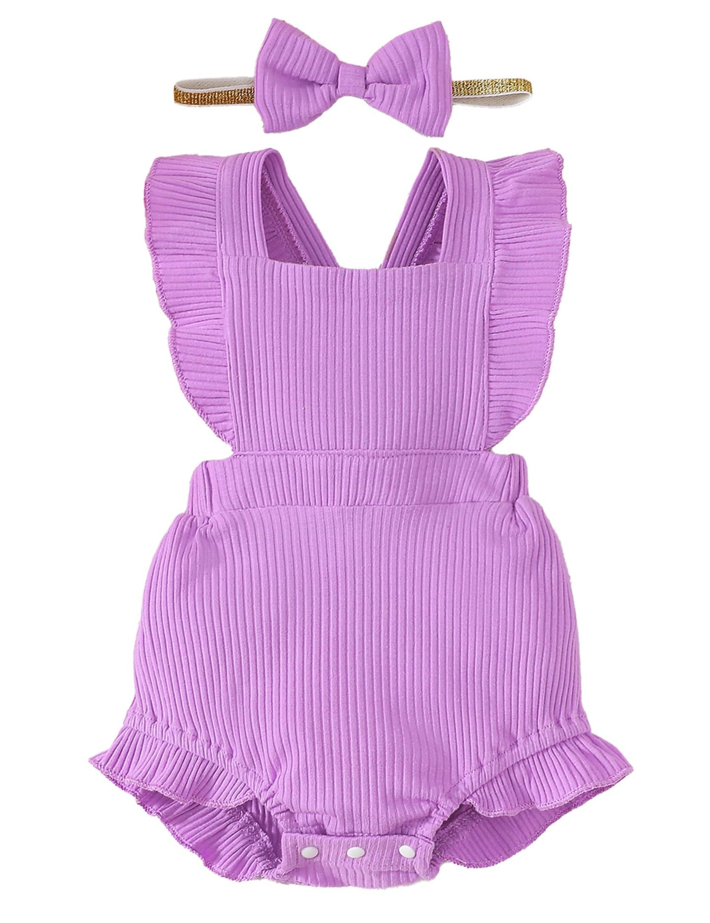 Fullfamous Newborn Baby Girl Clothes Outfits Romper Spring Summer Clothing Onesie Bodysuit Jumpsuit Ropa De Bebe Nia Purple Newb