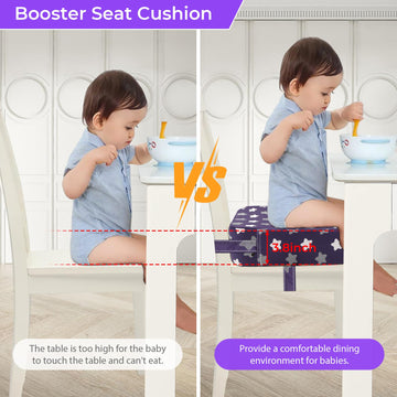 Toddler Booster Seat For Dining Table, Portable Kids Booster Seat For Kitchen Chair, Increasing Toddler Chair Booster, Pu Anti-S