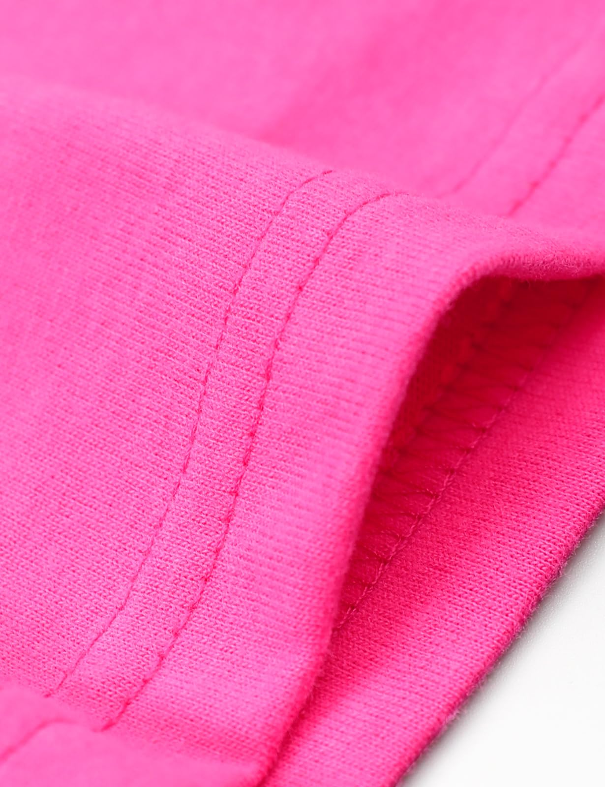Cosland Toddler Baby Plain T-Shirts, Neon Pink, 4T