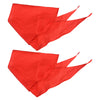 Bluecell 2Pcs Red Children Triangle Scarf Chinese Hong Ling Jin For Young Pioneer Of China(1.2M)