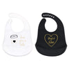 Hudson Baby Unisex Baby Silicone Bibs, Latte, One Size