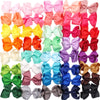 Joyoyo 40Pcs 4.5' Hair Bows Alligator Clips Grosgrain Ribbon Big Bows Clips For Girls Toddlers Kids Children