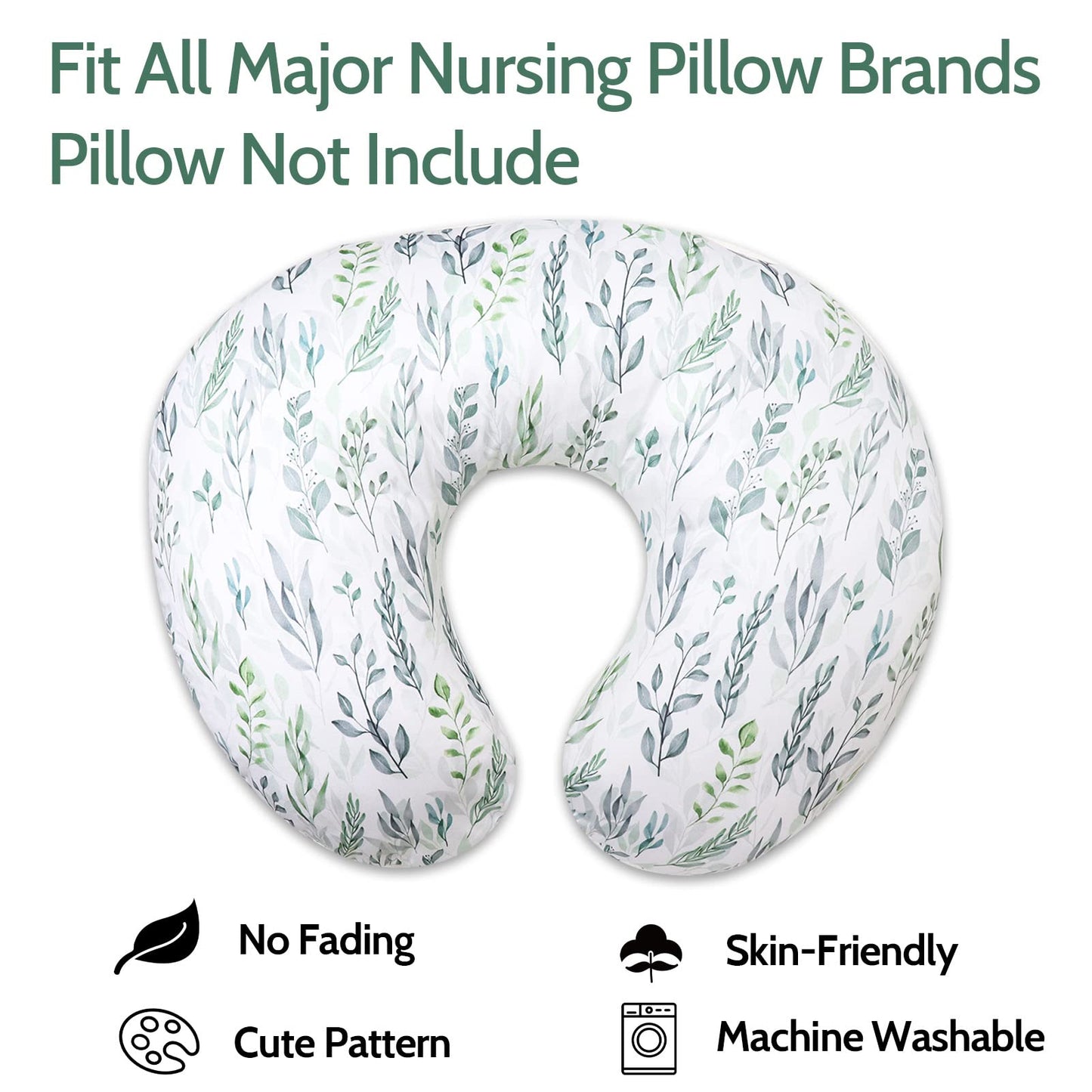 Dilimi Nursing Pillow Cover Stretchy Removable Cover For Breastfeeding Pillows, Ultra Soft Comfortable Slipcover For Baby Girl A