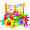Foam Bath Toys - 100% Non-Toxic Floating Puzzles Animals - Early Learning Bathtub Toy - Fun Educational Geometric Shapes for Tod