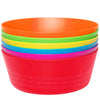 Plaskidy Plastic Toddler Bowls Set Of 6 Kids Bowls 10 Oz - Toddlers Cereal Bowls Microwave Dishwasher Safe Bpa Free Brightly Col