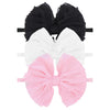 Lanmerry Baby Girls Headbands Bows Newborn Lace Hair Bow Hair Accessories For Infant Baby Girls Headband Toddler Black White Lig