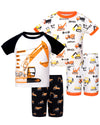Daughter Queen Boys Pajamas 18-24 Months Summer Pjs Excavator Pj Sets Baby Toddler Cotton Short Sleeve Sleepwear Jammies Constru